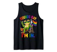 Ally LGBTQ Pride Month Frog Sounds Gay I'm in Tank Top