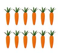 ALLY-MAGIC 12pcs Mini Carrots, Easter Carrots Bunny Egg Hunt Bonnet Craft Decoration Accessories Mini Artificial Carrot Decorations for Easter Party Decor Y7MNHLBZS