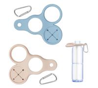 ALLY-MAGIC 2 Pcs Outdoor Water Bottle Holder, Silicone Water Bottle Clip, Multifunctional Portable Backpack Keychain Carabiner for Outdoor Camping and Hiking Tactics Y8SPGKLJT