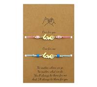 ALLY-MAGIC 2Pcs Friendship Bracelets for Kids Best Friend Handmade String Rope for Children Friends Birthday Gift Y5LOVEYYSL