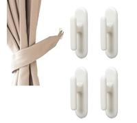 ALLY-MAGIC 4Pcs Blind Cord Winder, Window Cord Winder White Safety Back Self Adhesive Curtain Hooks Wrap Cleats for Home Office Window Blinds Curtains Sun Shades RopesY4CLGG