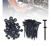 ALLY-MAGIC 500Pcs Nylon Universal Cable Tie Buckle Heavy Duty Self-Locking Nylon Zip Ties Holder Clip Multipurpose Tool for Car Daily Repair Y32-ZDKKCXD