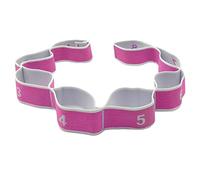 ALLY-MAGIC 8-loops Stretch Assist Strap, Stretch Exercise Strap Resistance Bands for Dancers Kids Stretch Bands Pilates Yoga Fitness Training Elastic Dance Bands Y4-BGTLD (Pink White)