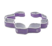 ALLY-MAGIC 8-loops Stretch Assist Strap, Stretch Exercise Strap Resistance Bands for Dancers Kids Stretch Bands Pilates Yoga Fitness Training Elastic Dance Bands Y4-BGTLD (Purple White)