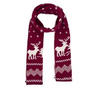 ALLY-MAGIC Christmas Scarf Winter Knitted Scarf Reindeer Snowflake Soft Warm Long Scarfs Xmas Gift Christmas Party for Women Men Girls Xams Gift Y11HSMLWJ