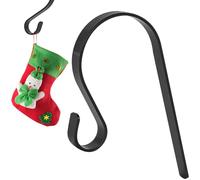ALLY-MAGIC Christmas Stocking Holders Christmas Stocking Hooks Non-Slip Stocking Hangers for Fireplace Christmas Stocking Mantel Hooks Metal for Suspension Festival Party Decoration Y9BLGG (Black)