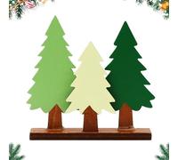 ALLY-MAGIC Christmas Table Decorations, Christmas Tree Wooden ornaments, Xmas Tabletop Decorations for Xmas Party Supplies Home Room Decor Y6-MZSSBJ