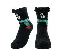 ALLY-MAGIC Fluffy Socks for Women Warm Cosy Bed Socks Thick Soft Winter Fuzzy Sock for Causal Home Sleeping Christmas Winter Gifts Y7WJXW (black)