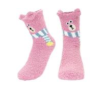 ALLY-MAGIC Fluffy Socks for Women Warm Cosy Bed Socks Thick Soft Winter Fuzzy Sock for Causal Home Sleeping Christmas Winter Gifts Y7WJXW (pink)
