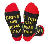 ALLY-MAGIC Funny Gift Socks for Men If You Can Read This Bring Me Some Beer Novelty Socks Non-slip Cotton Gifts Socks Presents for Men Women Christmas Birthday Valentines Day Y7LWW-JP