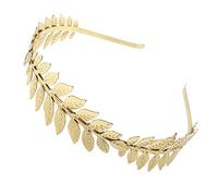 ALLY-MAGIC Gold Leaves Headband Roman Leaf Crown Greek Leaf Headband Goddess Tiara Girls Bridal Headbands Laurel Leaf Headdress Boho Headpiece Hairband for Wedding Party Dancing Party Show Y2-YZFG