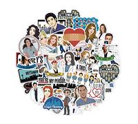 ALLY-MAGIC Grey's Anatomy Stickers, 50 Pcs V Show Creative DIY Stickers Waterproof Vinyl Decal Stickers for School Bag Pencil Case Waterbottle Phone Computer Cars Bicycles Y4-SXYSTZ(Doctor)