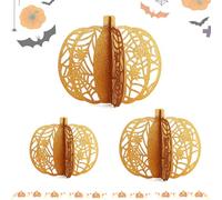 ALLY-MAGIC Halloween 3D Pumpkin Decorations, Thanksgiving Autumn Paper Pumpkins Tabletop Decorations Party Hanging Decoration Y6-NGLTBJ