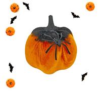 ALLY-MAGIC Halloween Decorations Pumpkin Ornament with Spider Pumpkin Table Centerpieces Velvet Mini Pumpkins for Halloween Party Decor Autumn Thanksgiving Festival Gifts Y7ZZNGBJ