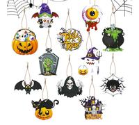 ALLY-MAGIC Halloween Hanging Ornaments, 12 PCS Paper Decorations for Outdoor, Tree, Party, Home, and Courtyard Decor Y4WSJDP (C)