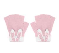 ALLY-MAGIC Kids Fingerless Gloves Convertible Flip Top Gloves Winter Warm Knit Half Finger Mitten for Kids Boy Girls 5-10 Years Y5TEDFSST