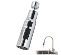 ALLY-MAGIC Kitchen Tap Spray Head, 360°Swivel Kitchen Sink Tap Spray Faucet Attachment with 3 Modes Replacement Tap Bubbler Head Aerator for Kitchen Sink Y4SLTJT