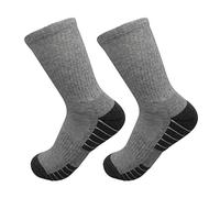 ALLY-MAGIC Long Sports Socks Unisex Cushion Crew Calf Socks Moisture Wicking Athletic Cotton Socks for Sport Training Work Y2-NSZTW (as8, alpha, m, regular, regular, Grey)