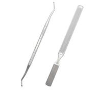 ALLY-MAGIC Manicure Tools Pedicure Tools, 2PCS Stainless Steel Ingrown Toenail File and Lifters Set Ingrown Toenail Tool Kit Callus Remover and Trimmer Cutters Nail Tools with Non-Slip Handle Y4STTJQ