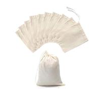 ALLY-MAGIC Muslin Drawstring Bags, Cotton Muslin Cloth Filter Bags Resuable Small Mesh Bag Reusable Filter Spice for Cooking Spices Tea Coffee Soap Nuts Y4-BD (10PCS)
