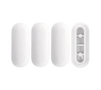 ALLY-MAGIC Noise Dampening Toilet Seat Bumper Set - Gasket Toilet Seat Buffer Y6-MTGD (White)