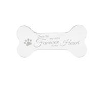 ALLY-MAGIC Pet Memorial Ornament, Acrylic Remembrance Gifts for Loss of Dog Cat Bone Shape Pet Memorial Gifts Keepsake for Dogs Puppy Cat Sympathy Gift Desk Decor Y6GGJNP