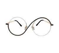 ALLY-MAGIC Retro Round Eyeglasses Metal Frame Clear Lens Glasses Classic Vintage Eyeglasses Unisex Costume Accessories for Men Women Reading Dress Up Y7YKPGJ