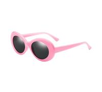 ALLY-MAGIC Retro Sunglasses Unisex Vintage Oval Sunglasses Clout Goggles Retro Pink Gogy Glasses for Women Men Y5TYTYJ-PINK
