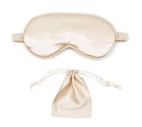 ALLY-MAGIC Sleep Mask for Women Men, Silk Soft Eye Masks with Adjustable Elastic Strap Both Sides Blackout with Cloth Bag for Travel Yoga Nap Meditation Y4-SMZGYZ (Flesh Pink)