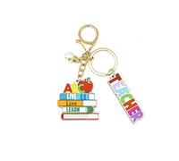 ALLY-MAGIC Teacher Gifts Colorful Cute Teachers Keyring Keychain,Best Teacher Gifts for Women Men,Gift for Christmas Presents for Teachers Leaving Present Keychain Y5JSJGS (Rainbow)