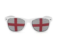 ALLY-MAGIC Union Jack Sunglasses, Novelty Party Dress Up Glasses for King Charles Coronation Decorations for Celebration Crowning Parade Ceremony Costume Accessory Y6-YGLYJ (White1)