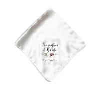 ALLY-MAGIC Wedding Handkerchief for Mother of the Bride Gifts for Women Happy Tears Handkerchief with Floral Suitable for Mother on Wedding White Handkerchiefs Y4HLSP