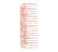 ALLY-MAGIC Wide Tooth Comb Large Hair Detangling Comb No Handle Detangler Combs for Curly Wet Dry Thick Curly Wavy Hair Y4-FXFS (Pink)