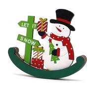 ALLY-MAGIC Wooden Christmas Table Sign, Christmas Table Decoration Christmas Table Ornament Xmas Centerpiece Tabletop Sign for Home Party Table Top Room Office School Bar Y4MZXQBJ (Snowmen)