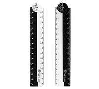 ALLY-MAGIC2 Pcs Folding Ruler, 30cm Foldable Geometric Ruler Flexible Plastic Bendy Stationary Rulers Measuring Tools for Kids Student Teacher Office Y4HBZDC