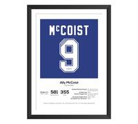 Ally McCoist Rangers Legend Stats Football Print (A3)