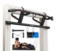 Ally Peaks Pull Up Bar for Doorway，Adjustable Handle Width Pullup Bar with 2Pcs Exercise Resistance Bands，New 2026 Upgraded At Home Workout Equipment Chin Up Bar，Multiple Original U.S. Patents