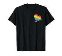 ALLY Rainbow Heart Pride Gay Lesbian Queer CSD Party LGBTQ+ T-Shirt