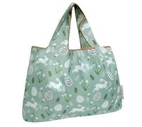 allydrew Easter Bunny Large Reusable Nylon Foldable Tote Bag