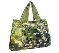 allydrew Large Foldable Oil Painting Nylon Reusable Grocery Bag, Roses