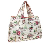 allydrew Large Foldable Tote Nylon Reusable Grocery Bag, London