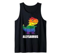 Allysaurus Pride Rainbow Ally Supporter Queer Gay CSD LGBTQ Tank Top