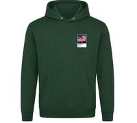 Allyson Felix Olympics Icon Frame Men's Hoodie - Bottle Green / 5XL