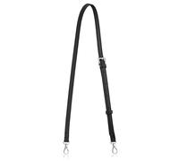 Allzedream Leather Purse Strap Replacement Crossbody Handbag Long Adjustable, Black, Silver Hardware
