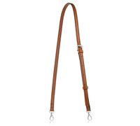 Allzedream Leather Purse Strap Replacement Crossbody Handbag Long Adjustable (Brown, Silver Hardware)
