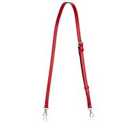 Allzedream Leather Purse Strap Replacement Crossbody Handbag Long Adjustable, Red, Silver Hardware, 0.6 inches, Classic