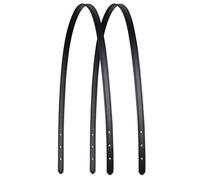 ALLZEDREAM Microfibre Leather Bag Strap Replacement Tote Bag Handbag Shoulder Handles Pack of 2, Black, 1.5 cm