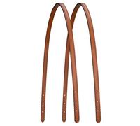 ALLZEDREAM Microfibre Leather Bag Strap Replacement Tote Bag Handbag Shoulder Handles Pack of 2, Brown, 1.2 cm