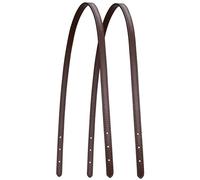 ALLZEDREAM Microfibre Leather Bag Strap Replacement Tote Bag Handbag Shoulder Handles Pack of 2, Coffee, 1.2 cm