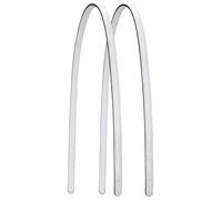ALLZEDREAM Microfibre Leather Bag Strap Replacement Tote Bag Handbag Shoulder Handles Pack of 2, White, 1.8 cm